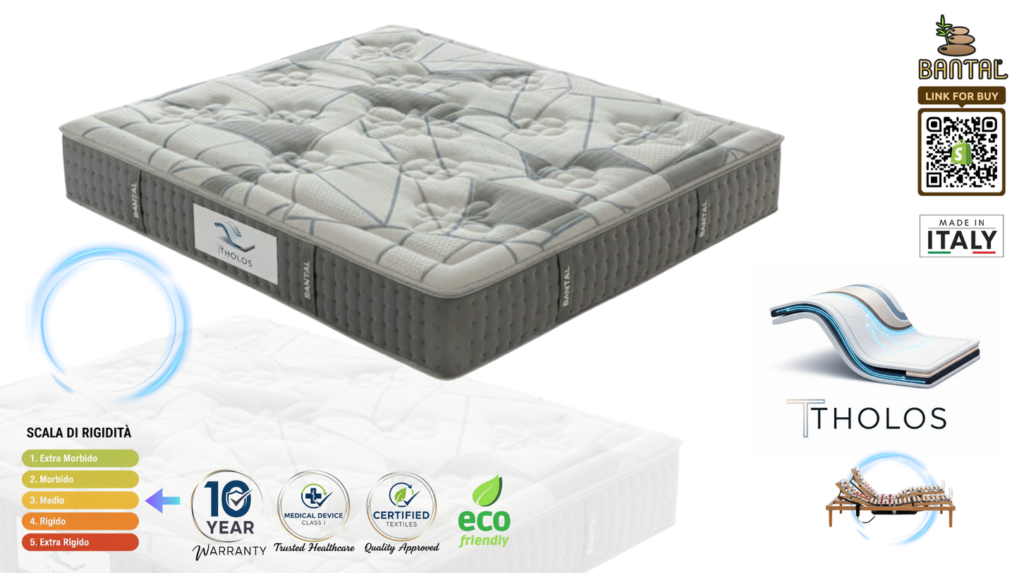 Materasso Modello Tholos lattice e memory foam