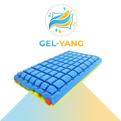 CUSCINO MEMORY GEL-YANG DUO BICOMPONENTE A FORMA DI SAPONETTA CON INSERTI INDURENTI REGOLABILI