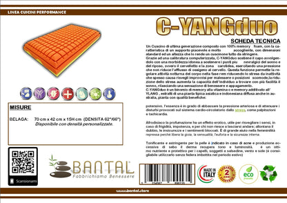 CUSCINO MEMORY MODELLO C-YANG DUO BICOMPONENTE